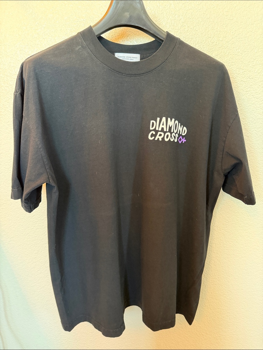 Diamond Cross Black Graphic Tee